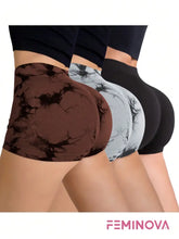 Kit com 3 Shorts Estampados Cintura Alta Levanta Bumbum 01 / P