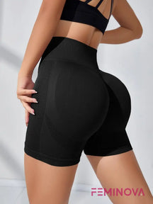 Short Fitness Modelador com Cintura Alta e Alta Compressão Preto / PP