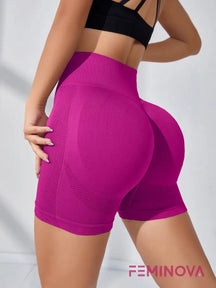 Short Fitness Modelador com Cintura Alta e Alta Compressão Roxo / PP