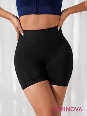 Shorts Fitness Cintura Alta com Efeito Levanta Bumbum