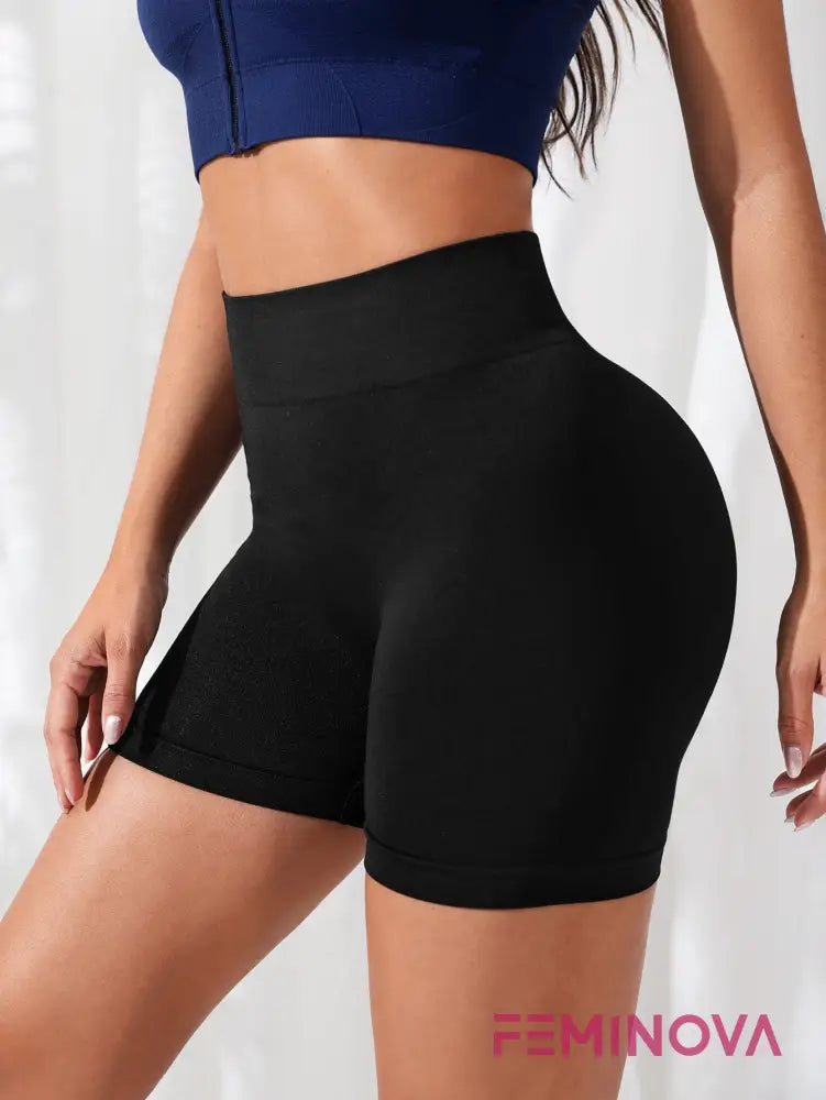 Shorts Fitness Cintura Alta com Efeito Levanta Bumbum