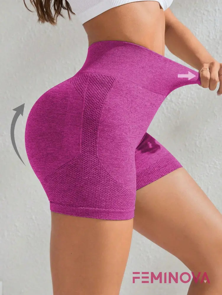 Shorts Fitness com Compressão e Efeito Modelador