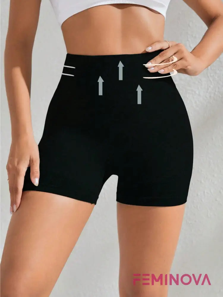 Shorts Fitness com Compressão e Efeito Modelador