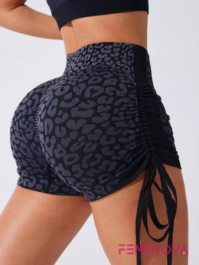 Shorts Fitness com Controle de Barriga e Ajuste Lateral