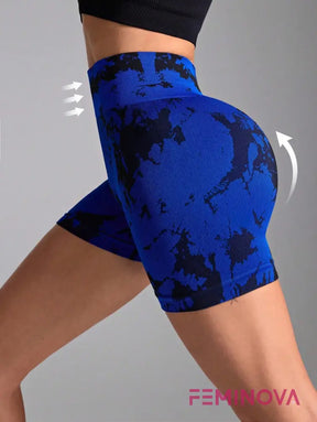 Shorts Fitness Estampado com Efeito Levanta Bumbum