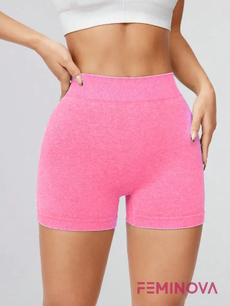 Shorts Fitness Scrunch com Cintura Alta Modeladora