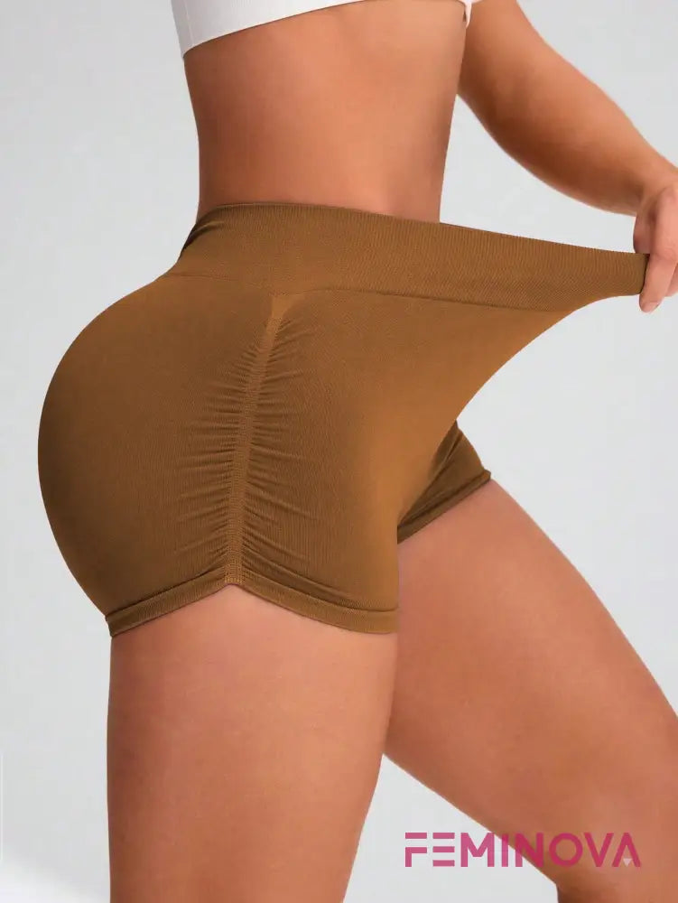 Shorts Fitness Seamless com Secagem Rápida