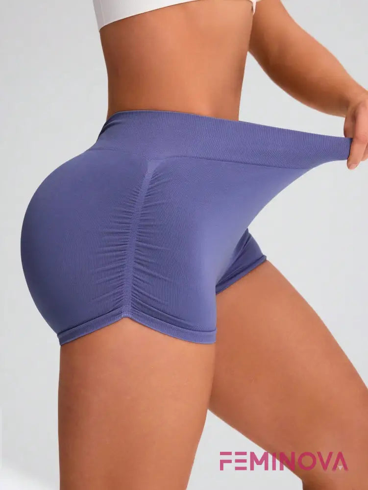 Shorts Fitness Seamless com Secagem Rápida