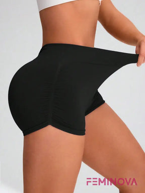 Shorts Fitness Seamless com Secagem Rápida