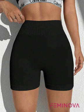 Shorts Fitness Seamless de Secagem Rápida Modelador