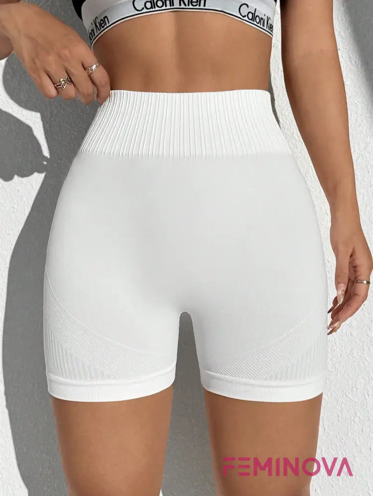 Shorts Fitness Seamless de Secagem Rápida Modelador